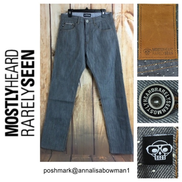 ☮️Men’s Mostly Heard Rarely Seen Selvedge denim - Picture 1 of 8